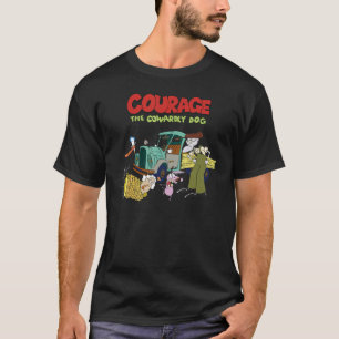 CN Courage The Cowardly Dog Group Shot Logo T-Shirt