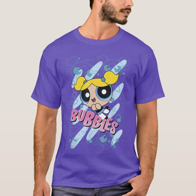 CN The Powerpuff Girls Bubbles Moves T-Shirt (Front)