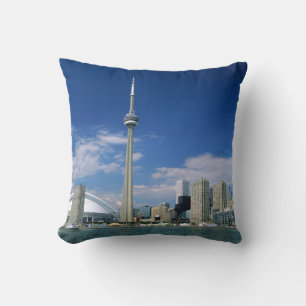 CN Tower and Skydome in Toronto, Ontario Cushion