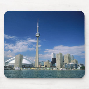 CN Tower and Skydome in Toronto, Ontario, Mouse Pad