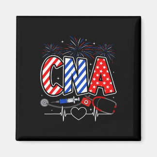 Cna 4th Of July American Flag Patriotic Usa Stetho Magnet