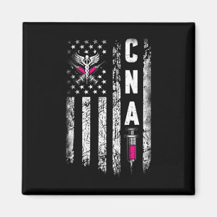 Cna - American Flag July 4th Certified Nurse Istan Magnet