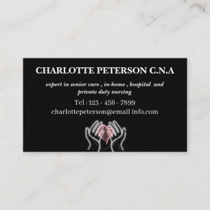 CNA And Caregiver Business Card