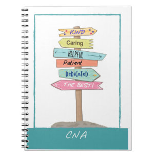 CNA Appreciation Thank You Caring Dedicated Signs Notebook