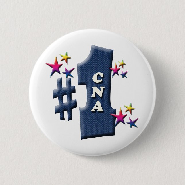 CNA Award 6 Cm Round Badge (Front)