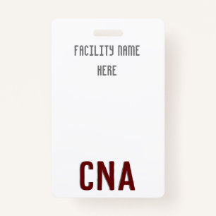 CNA Badge Hanger, Customizable ID Badge