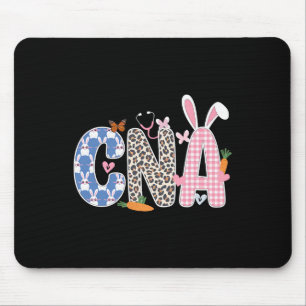 Cna Bunny Women Easter Day For Nurses And Easter L Mouse Pad