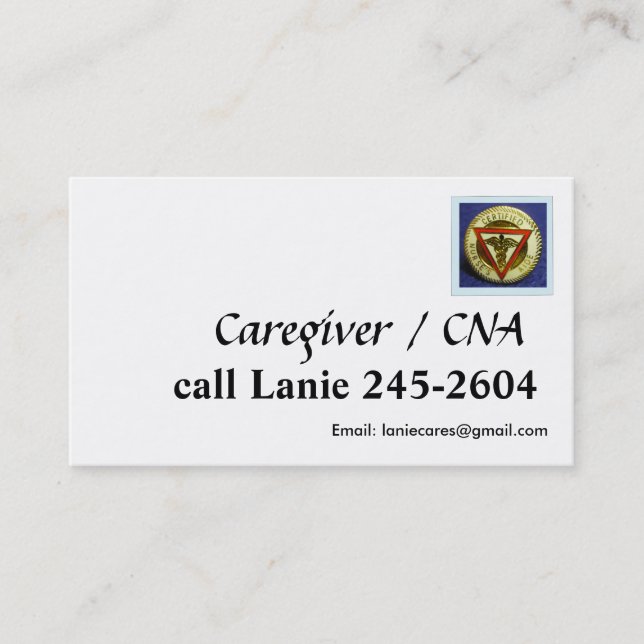 CNA business card template (Front)