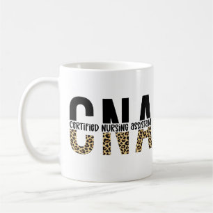 CNA Certified Nursing Assistant Cheetah Print Coffee Mug