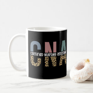 CNA Certified Nursing Assistant Cheetah Print Coffee Mug