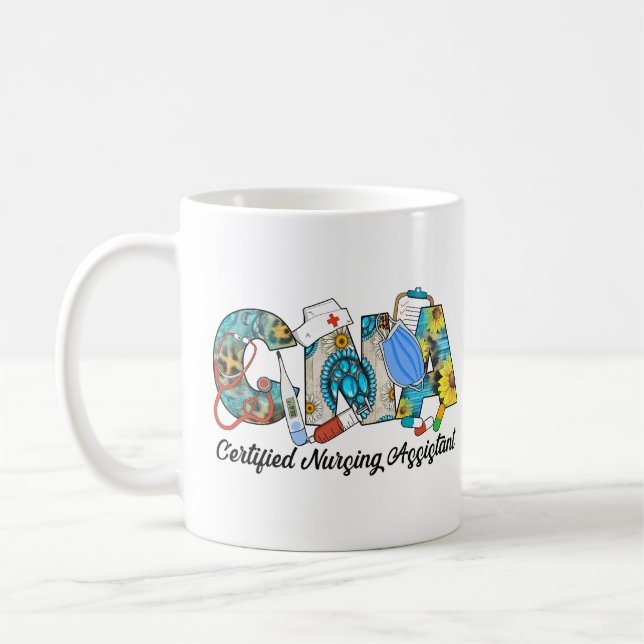 CNA Certified Nursing Assistant Coffee Mug (Left)