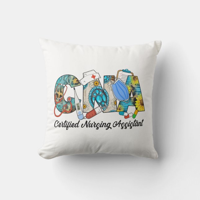 CNA Certified Nursing Assistant Cushion (Front)