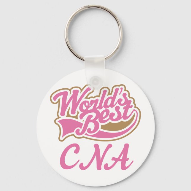 CNA Certified Nursing Assistant Gift Key Ring (Front)