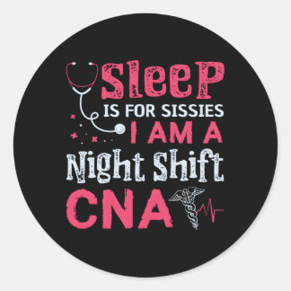 Cna Certified Nursing Assistant Medical Nurse Classic Round Sticker