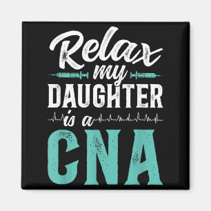Cna Certified Nursing Istant Dad Funny Cna Father Magnet