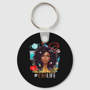 Cna Costume Afro Woman Nurse Nursing Proud Black H Key Ring