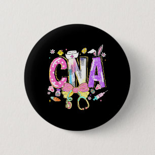 Cna Easter Day Cute Coquette Stethoscope Nursing 6 Cm Round Badge