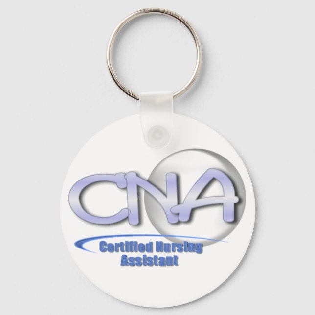 CNA FUN BLUE - CERTIFIED NURSING ASSISTANT KEY RING (Front)