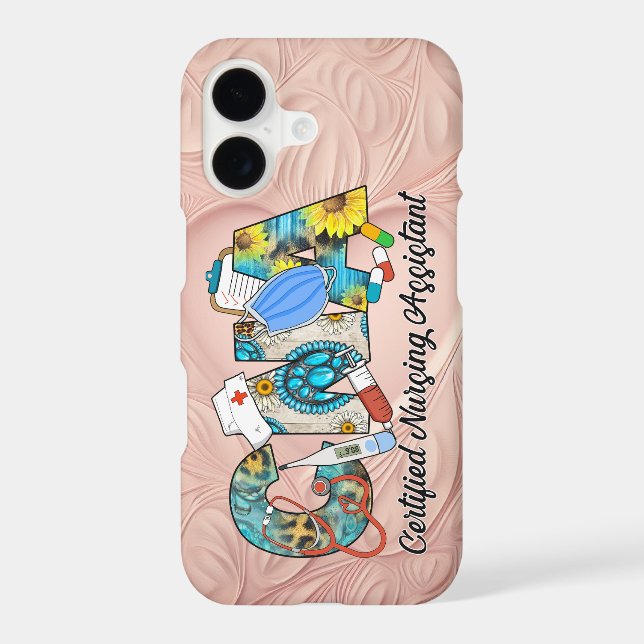 CNA Halloween Appreciation Nurse Spooky Pride iPhone Case (Back)