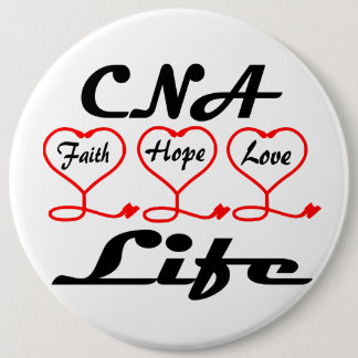 CNA Hope Love Faith 6 Cm Round Badge