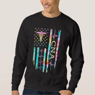 CNA Job Certified Nursing Assistan Stethoscope nur Sweatshirt