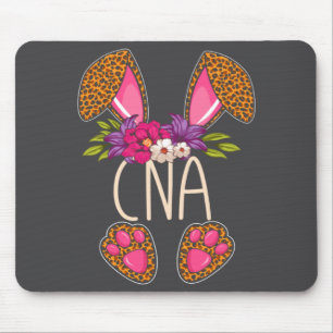Cna Leopard Bunny Happy Easter Sunday Egg Easter Mouse Pad