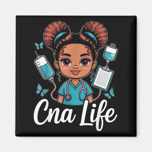 Cna life cute nursing assistant medical career art magnet