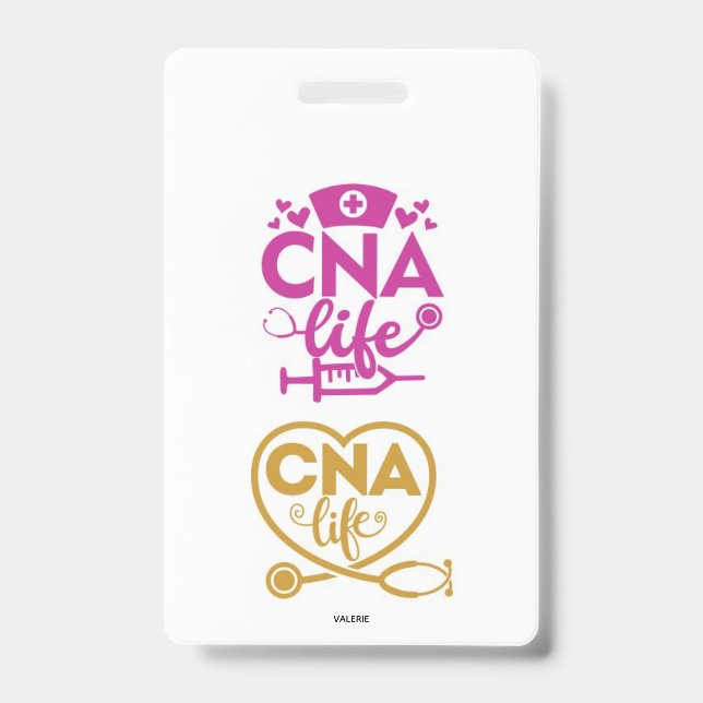 CNA Life Name Badge ID Badge (Front)