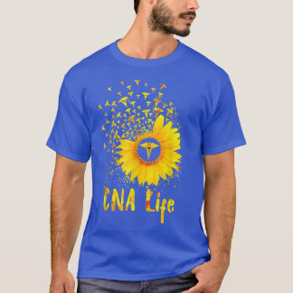 CNA Life Sunflower Cute Nurse T-Shirt