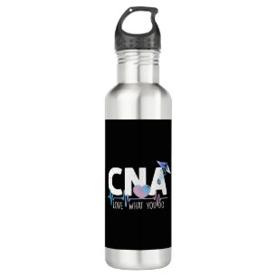 CNA Love What You Do Heartbeat Certified Nursing 710 Ml Water Bottle
