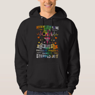 CNA Nothing Scares Me I'm a CNA Healthcare Nurse Hoodie