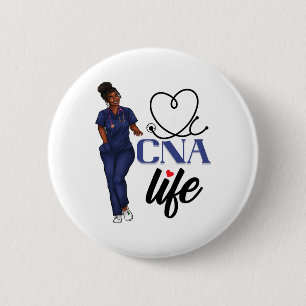 Cna Nurse Black History Month African American 6 Cm Round Badge