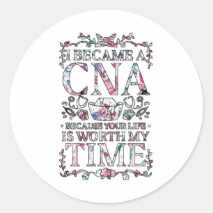 cna Nurse Classic Round Sticker