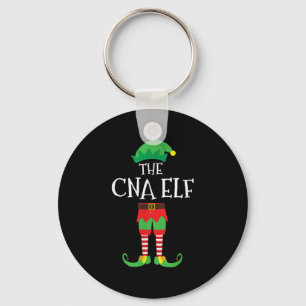 Cna Nurse Elf Matching Group Christmas Party Pajam Key Ring