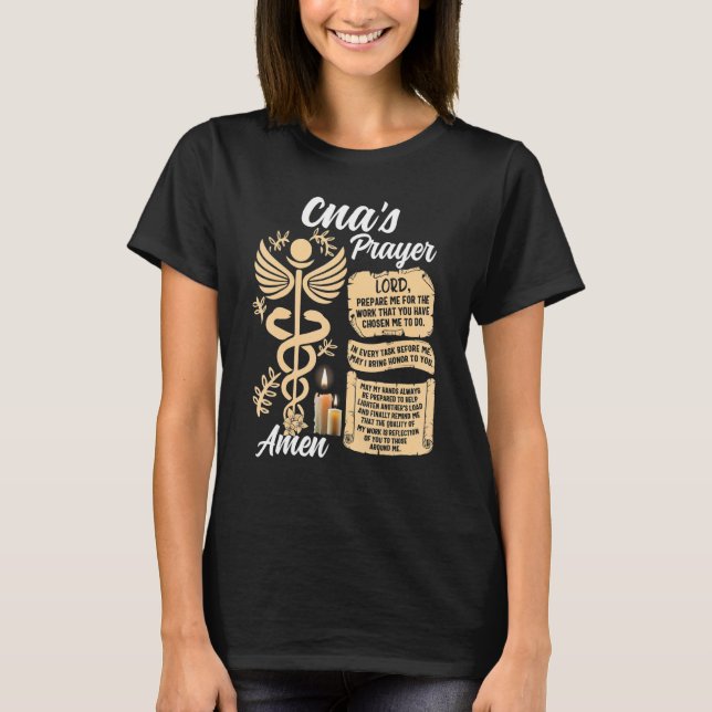 Cna Nurse For Women Angels Nursing School Nurses W T-Shirt (Front)