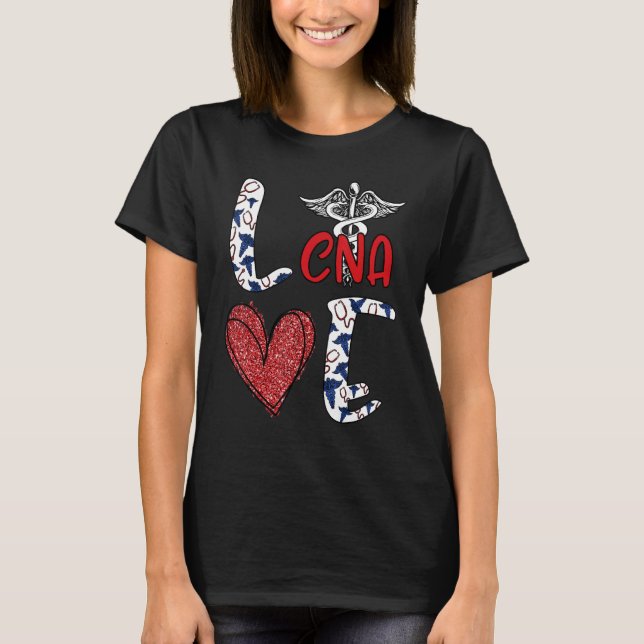 Cna Nurse For Women Angels Nursing School Nurses W T-Shirt (Front)