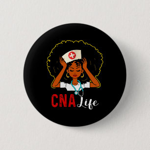Cna Nurse Life Black History Month African America 6 Cm Round Badge