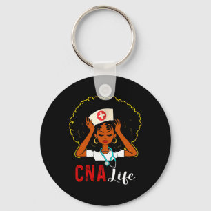 Cna Nurse Life Black History Month African America Key Ring