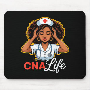 Cna Nurse Life Black History Month African America Mouse Pad