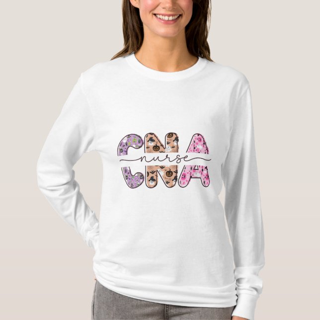 CNA Nurse Long Sleeve  T-Shirt (Front)