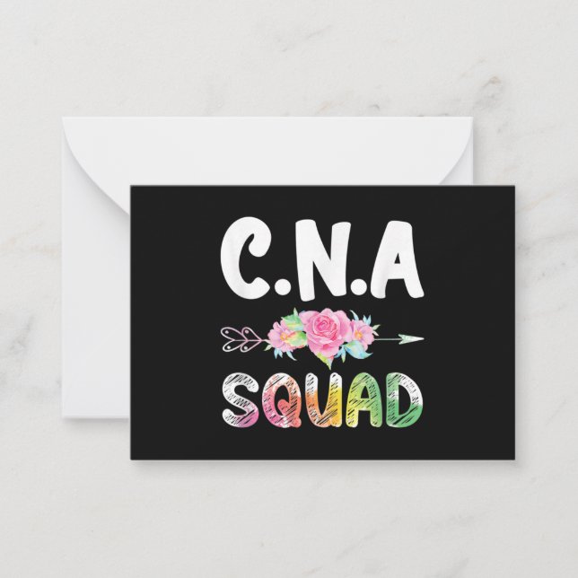 CNA Nurse Squad Certified Nursing Assistant Card (Front)