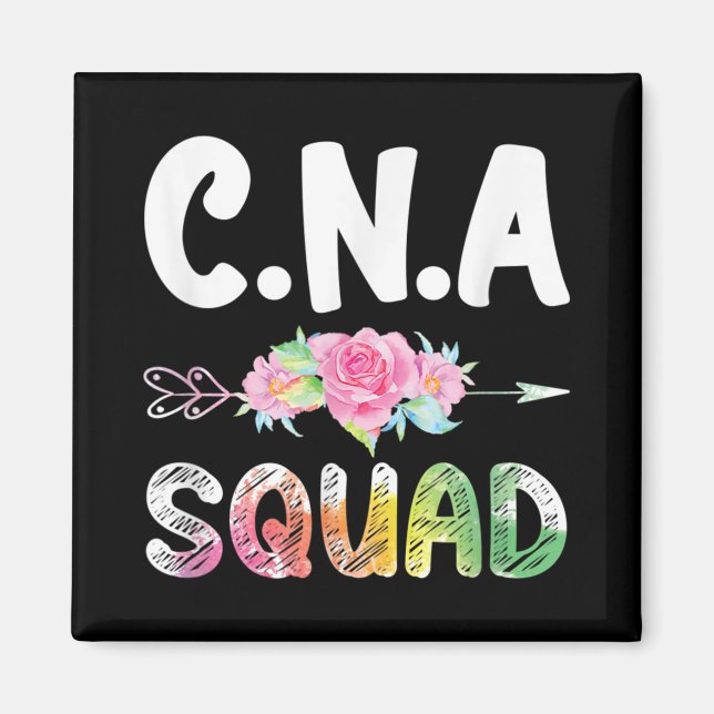 CNA Nurse Squad Certified Nursing Assistant Magnet (Front)