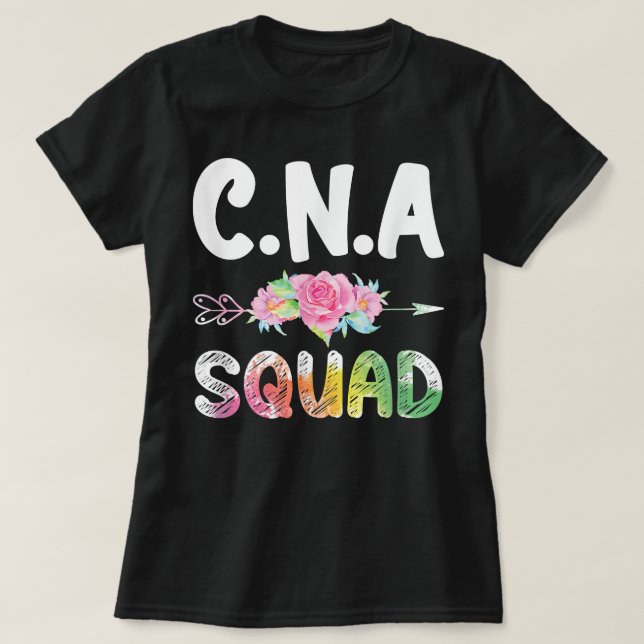 CNA Nurse Squad  Certified Nursing Assistant Match T-Shirt (Design Front)