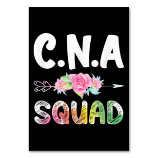 CNA Nurse Squad Certified Nursing Assistant Table Number