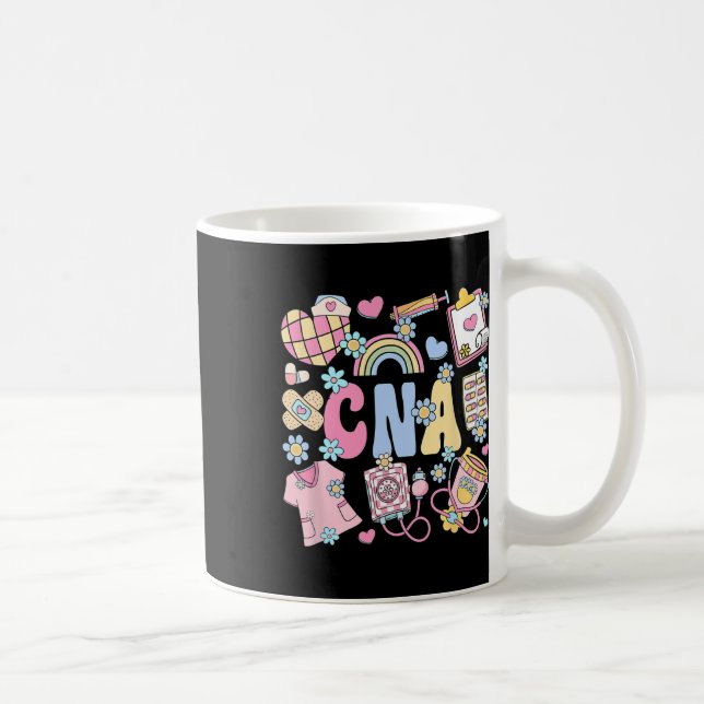 Cna Nurse Stuff Retro Certified Nursing Istant Nur Coffee Mug (Right)