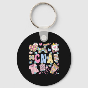 Cna Nurse Stuff Retro Certified Nursing Istant Nur Key Ring