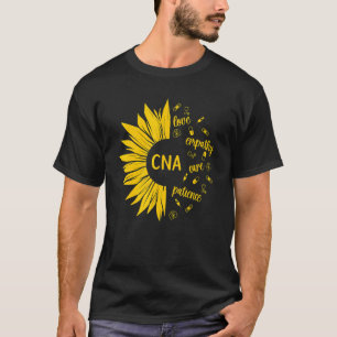 CNA Nurse Sunflower Certified Nursing Assistant T-Shirt