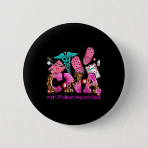 Cna Pink Ribbon Breast Cancer Awareness Warrior Su 6 Cm Round Badge
