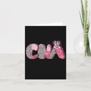 Cna Pink Ribbon Breast Cancer Awareness Warrior Su Card