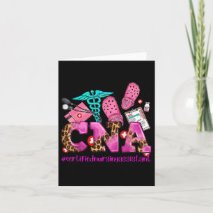 Cna Pink Ribbon Breast Cancer Awareness Warrior Su Card